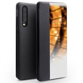 QIALINO voor Huawei P30 View Window Leather Smart Phone Case