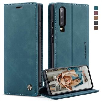 CASEME 013-serie voor Huawei P30 Schokbestendig PU-leer Stand Cover Anti Scratch Wallet Phone Case
