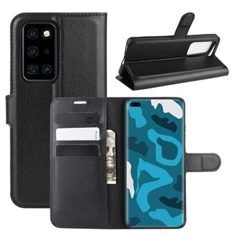 Litchi Textuur Lederen Portemonnee Stand Case Telefoon Shell voor Huawei P40 Pro