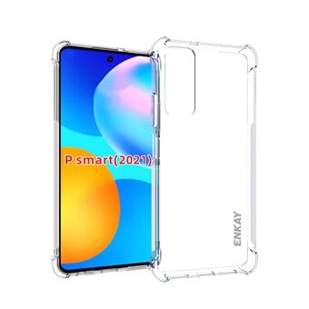 ENKAY HAT Prince Frosted antislip cover schokbestendig transparant TPU hoesje voor Huawei P Smart 2021 / Y7a