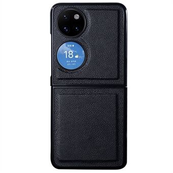 Valbestendig toplaag echt leer + pc-telefoonhoesje voor Huawei P50 Pocket / Pocket S