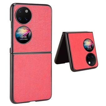 Voor Huawei P50 Pocket / Pocket S Retro Texture Scratch telefoonhoesje Schokbestendig PU-leer gecoate pc-beschermhoes