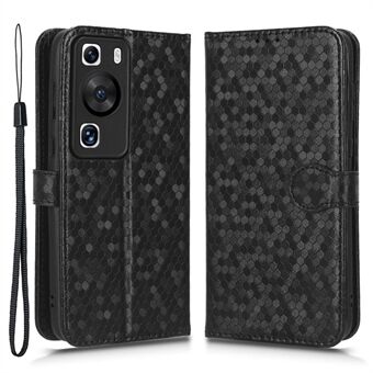 Voor Huawei P60 / P60 Pro schokbestendig hoesje PU lederen flip cover Dot patroon bedrukt telefoonhoesje met portemonnee