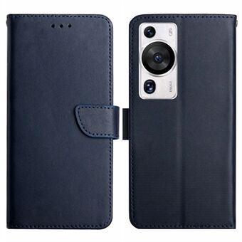 HT02 Voor Huawei P60 Pro / P60 Multifunctionele Portemonnee Echt Koe Lederen Telefoon Stand Case Nappa Textuur Cover