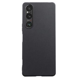 Matte TPU-telefoonhoes voor Sony Xperia 1 V Slim Case Anti-drop mobiele telefoon beschermhoes - zwart