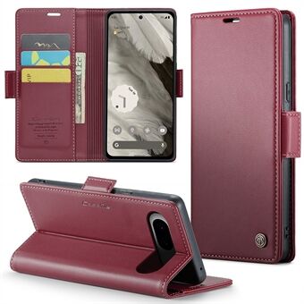 CASEME 023-serie voor Google Pixel 8 RFID-blokkerende portemonnee standaardhoesje met litchi-textuur van PU-leer voor telefoon