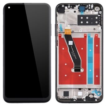 OEM Grade S LCD scherm en digitizer unit + frame vervangend onderdeel (zonder logo) voor Huawei P40 lite E/Y7p (2020) - Zwart
