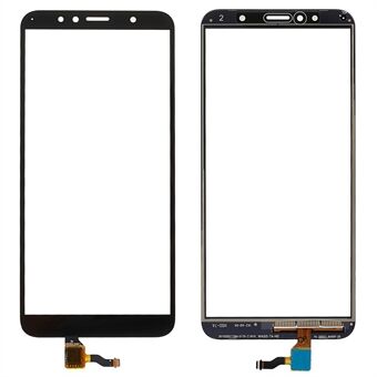 Voor Honor 7A (met vingerafdruksensor) / Huawei Y6 (2018) Digitizer Touchscreen Glas Vervangend onderdeel (zonder logo) - Zwart