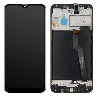 OEM LCD scherm en digitalisering montage + framedeel (zonder logo) voor Samsung Galaxy A10 A105 A105F - Zwart