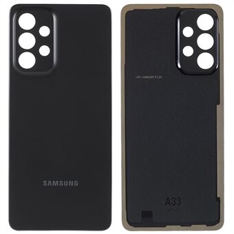 Voor Samsung Galaxy A33 5G OEM plastic batterij achterkant vervanging - zwart