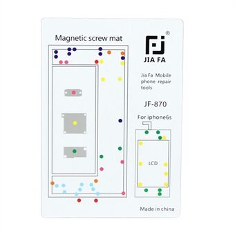 JIAFA JF-870 Magnetische Schroef Mat Telefoon Reparatie Tool voor iPhone 6s 4.7 "