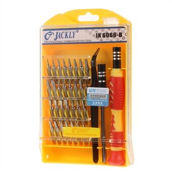 JACKLY JK6066-B 33-in-1 Precision mini-schroevendraaierset voor draagbare mobiele telefoons