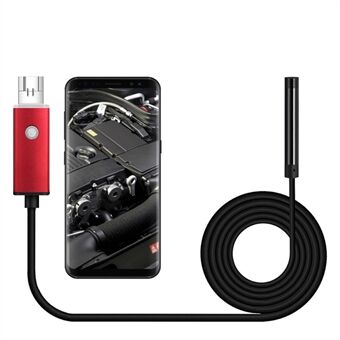 1m Flexibele Draad USB + Micro USB 2-In-1 Inspectie Snake Camera 6-LED Borescope Waterdichte Industriële Endoscoop met 5.5mm Lens