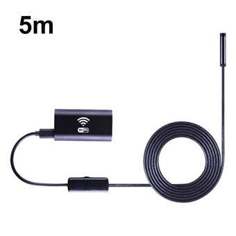 F99 WiFi Endoscoop HD Inspectiecamera Draadloze Slangcamera met 5M Semi-Stijve Kabel