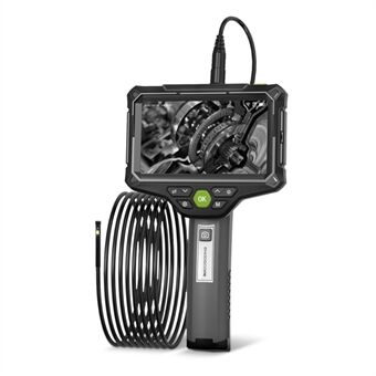 G51 10m Harde Draad 8mm 3 Lens 5-inch Scherm Endoscoop Waterdichte LED Licht HD Industriële Borescope Pijp inspectie Camera