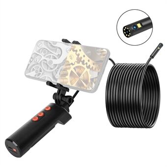 F280 5m Harde Draad 1080P 8mm Dual Lens Industriële Endoscoop Camera Dimbare 9-LED WiFi Waterdichte Pijp inspectie Tool