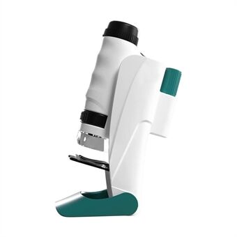 Mini-microscoop draagbaar Kids 60x-120x vergroting met verwijderbare voet Ondersteuning voor mobiele telefoons voor kindstudenten