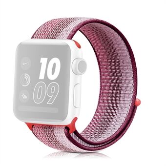 Waterdichte strip nylon geweven Smart horlogeband voor Apple Watch-serie 1/2/3 38 mm / serie 6/SE / 5/4 40 mm