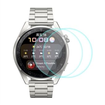 ENKAY 2 stks/pak voor Huawei Horloge 3 Pro 48mm 0.2mm 9H 2.15D Arc Edge Gehard Glas Screen Protectors Film