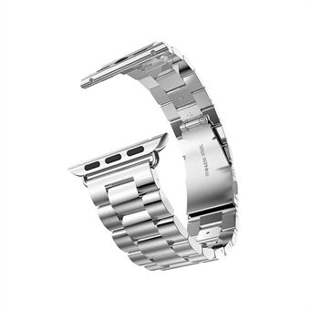 XINCUCO Steel horlogeband voor Apple Watch-serie 5/4 44 mm / serie 3/2/1 42 mm met asconnector
