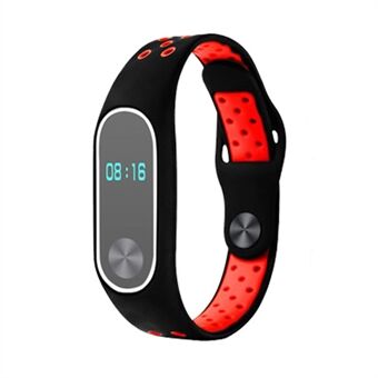 Tweekleurige siliconen horlogeband voor Xiaomi Mi Band 2