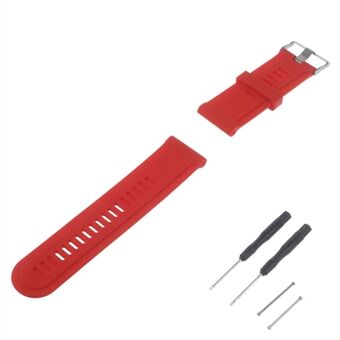 Zachte Siliconen Horlogeband Voor Garmin Fenix 3 HR - Rood