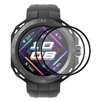 ENKAY HAT- Prince 2 stuks voor Huawei Watch GT Cyber Watch Screen Protector Volledige dekking 3D gebogen Soft PC Edge Ultra Clear Film