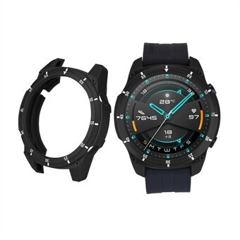 Sportstijl Dual Color TPU beschermende horlogekast voor Huawei Watch GT 2 46 mm - zwart / wit