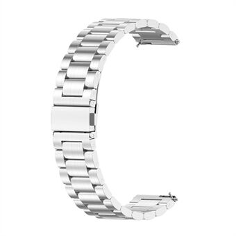 22 mm 3-kralen Premium Steel Smart horlogeband Smart polsband voor Huawei Watch GT 3 46 mm / Huawei Watch GT Runner - zilver