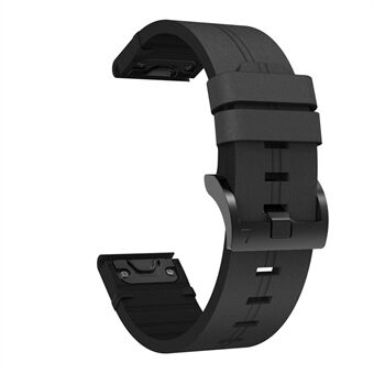 Voor Garmin Fenix 6 Lederen Smart Horloge Band Pin Gesp Polsband Vervanging: