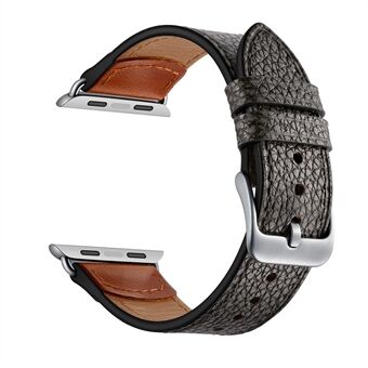 Stenen patroon textuur lederen horlogeband vervanging voor Apple Watch Series 1/2/3 38mm/Serie 4/5/6/SE 40mm