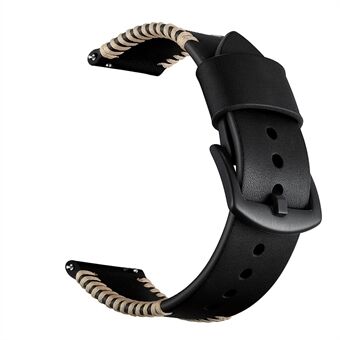 22 mm varkensribbetjes stijl lederen vergulde Smart horlogeband voor Samsung Galaxy horloge 46 mm