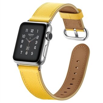 Vervangende horlogeband van rundleer voor Apple Watch Series 1/2/3 38 mm / Series 4/5/6 / SE 40 mm