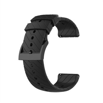 24 mm siliconen Smart horlogeband voor Suunto 9, vervanging van verstelbare polsband