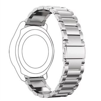 22 mm roestvrij Steel horlogeband met drie kralen voor Huawei Watch GT2e/GT2 46 mm