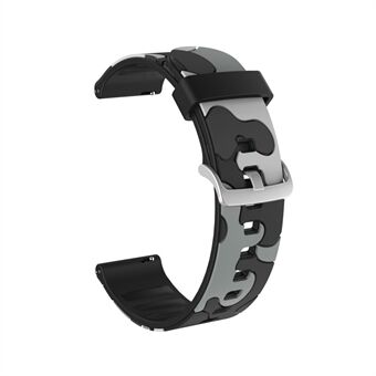 22 mm camouflagepatroon Flexibele siliconen band voor Huawei Watch GT / Watch GT 2e / GT 2 46 mm