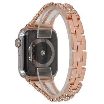 Strass Decor Aluminium Horlogeband Accessoires voor Apple Watch Series 6 SE 5 4 40mm / Series 3/2/1 38mm