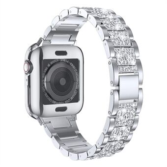 Aluminium Horlogeband Accessoires Strass Decor voor Apple Watch Series 6 SE 5 4 40mm/Serie 3/2/1 38mm