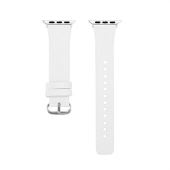 Litchi Texture Top Layer Koeienhuid Smart Watch Band voor Apple Watch Series 3/2/1 38mm