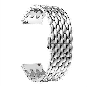 22 mm Steel Dragon Skin horlogeband voor Samsung Galaxy Watch 46 mm / S3 / S4 - zilver