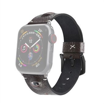Eye Decor lederen horlogeband vervanging voor Apple Watch Series 6 SE 5 4 40mm / Series 3 2 1 38mm