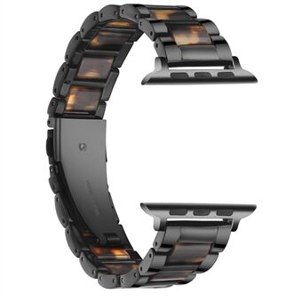 Sterk roestvrij Steel + harsband voor Apple Watch SE / serie 6/5/4 40 mm / serie 3/2/1 38 mm horlogeband