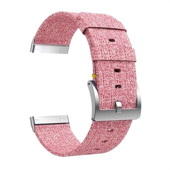 Vervanging van denim canvas geweven horlogeband voor Fitbit Versa 3 / Sense