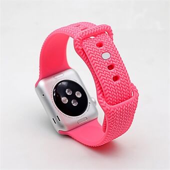 Siliconen Smart horlogeband Polsband voor Apple Watch Series 3 38 mm / 4 40 mm / 5 40 mm / 6 40 mm / SE 40 mm