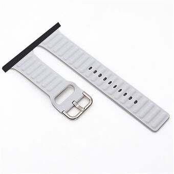 Nieuwe stijl zachte siliconen horlogeband voor Apple Watch Series 6/5/4 / SE 44mm, Series 3/2/1 42mm