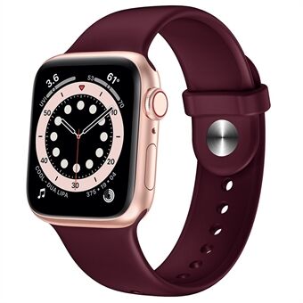 Siliconen horlogeband voor vervangende Apple Watch 1/2/3 38mm of 4/5/6 / SE 40mm - Bordeaux rood