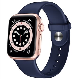 Siliconen horlogeband voor vervangende Apple Watch 1/2/3 38mm of 4/5/6 / SE 40mm - Donkerblauw