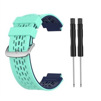 Dubbelkleurige siliconen horlogeband voor Garmin Approach S2 S4 / Garmin Vivoactive - Lime / Black