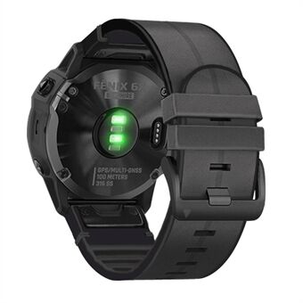 26 MM PU-lederen oppervlak + siliconen Smart Watch-band voor Garmin Watch