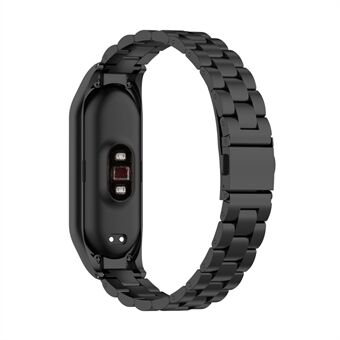 Vervanging van Steel horlogeband voor Xiaomi Mi Band 5/6 - Zwart